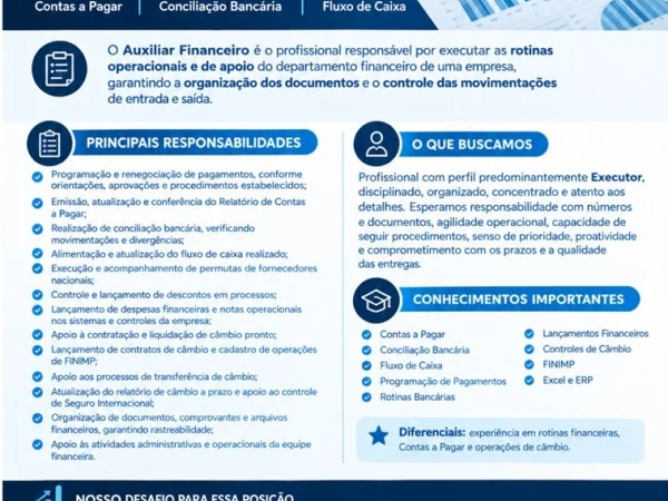 GRUPOBGR CONTRATA AUXILIAR FINANCEIRO