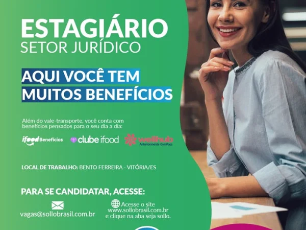 Sollo abre vaga de Estágio - Setor Jurídico
