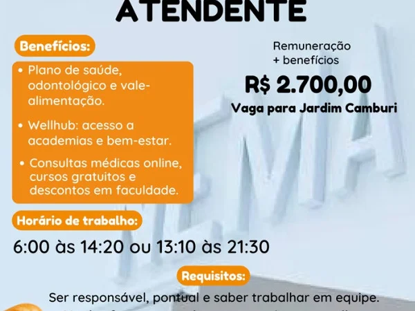 Vaga para Atendente de Padaria | Jardim Camburi