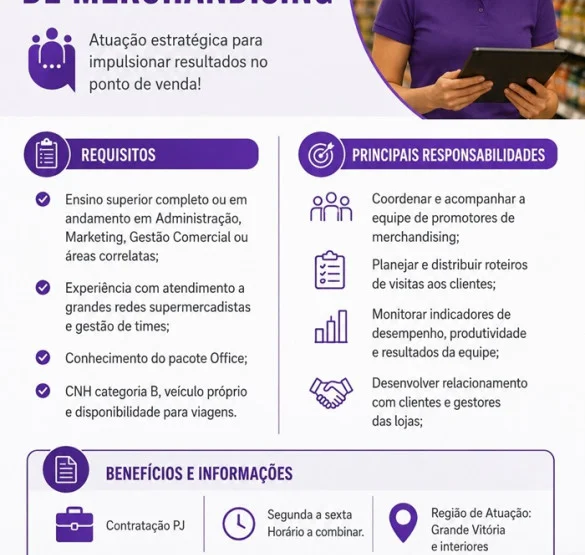 COORDENADOR(A) DE MERCHANDISING