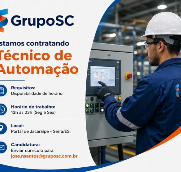 GrupoSC contrata Técnico de Automação