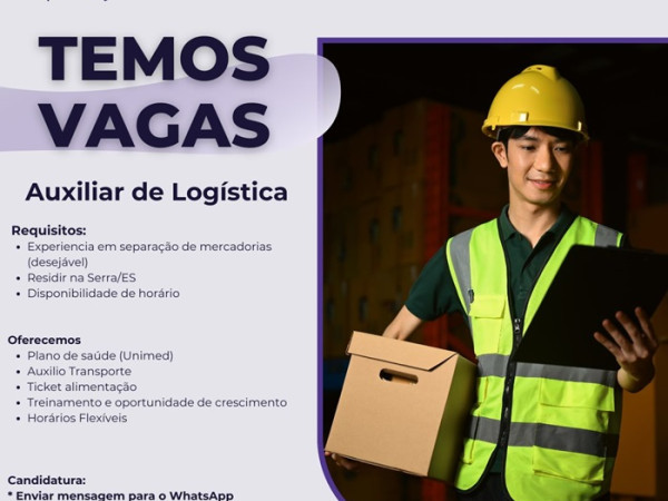 Operlog contrata Auxiliar de Logística 