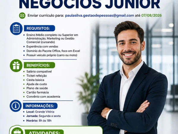 GERENTE DE NEGÓCIOS JÚNIOR
