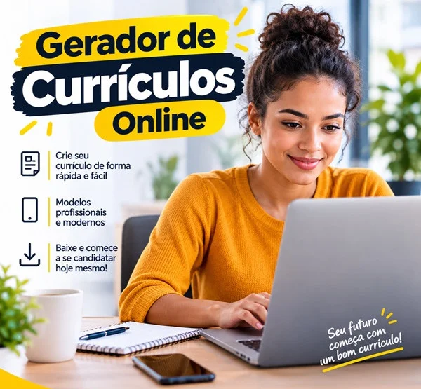 GERADOR DE CURRÍCULO ONLINE E GRÁTIS