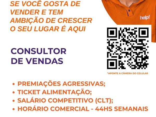 HELP! CONTRATA CONSULTOR DE VENDAS
