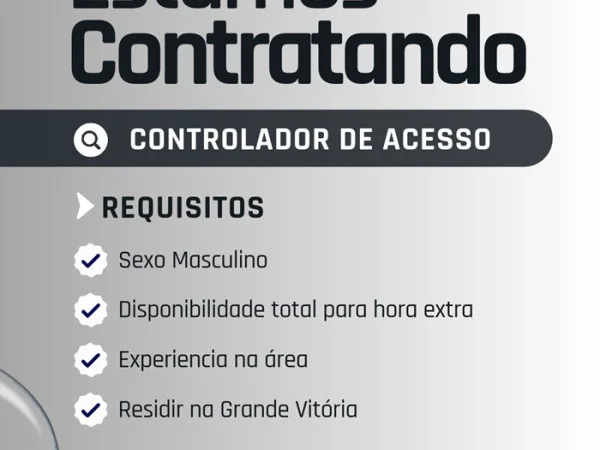 VAGA PARA CONTROLADOR DE ACESSO