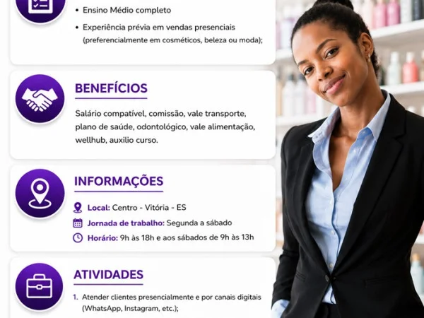 VAGA PARA VENDEDOR