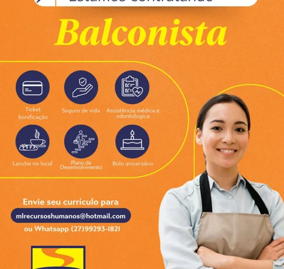Padaria Monte Libano contrata Balconista