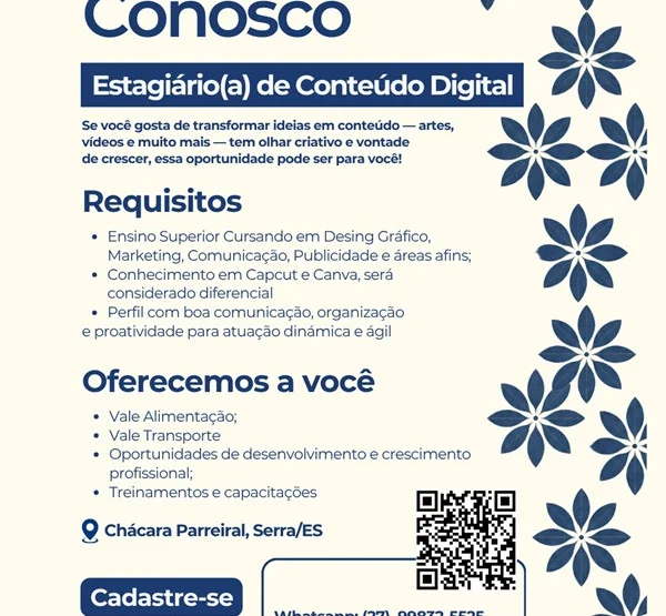 Grupo Jardim contrata Estagiário(a) de Conteúdo Digital