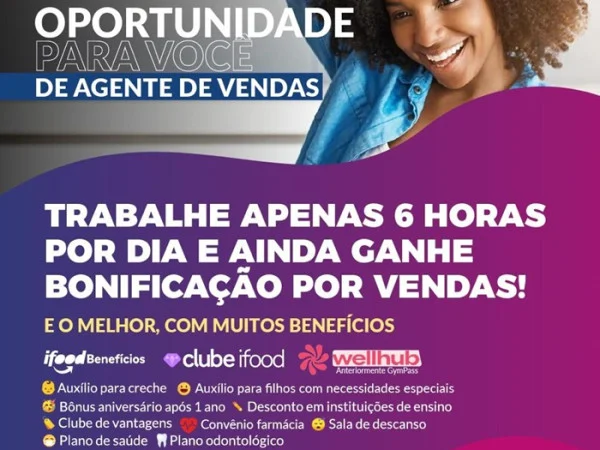 VAGA PARA AGENTE DE VENDAS