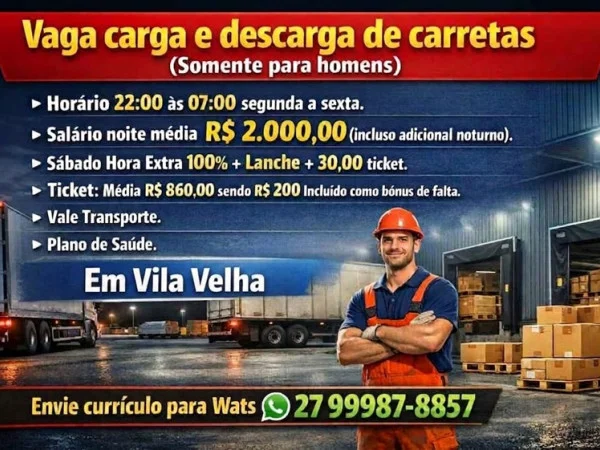 Vagas para Carga e Descarga de Carretas