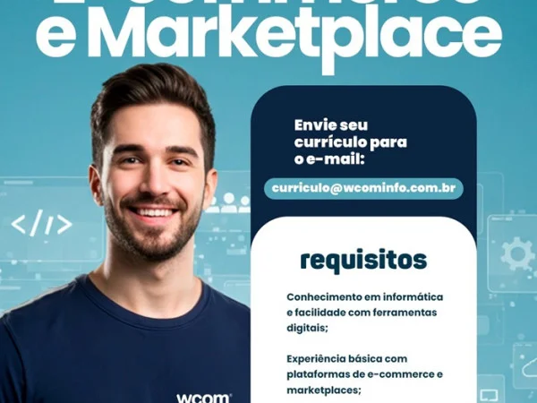 WCOM contrata Assistente de E-commerce e Marketplace