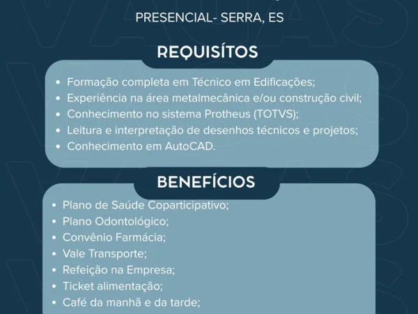 DIAÇO contrata Técnico em Edificações
