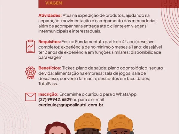 Alinutri contrata Auxiliar de Operação de Produção
