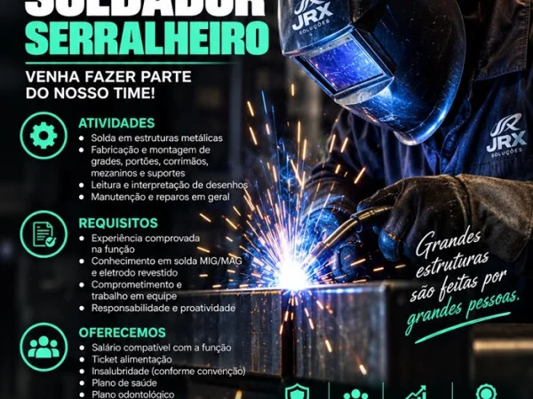 VAGA PARA SOLDADOR SERRALHEIRO