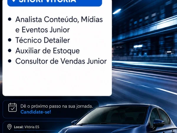 Honda Shori Vitória abre vagas de Emprego