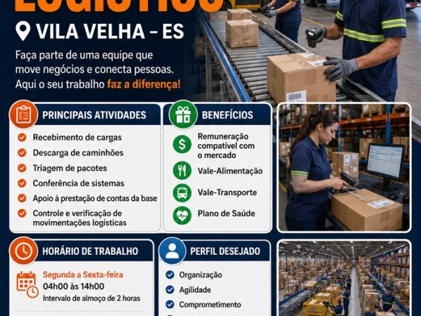 Vaga de emprego - Operador Logístico