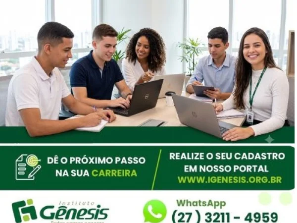 Instituto Gênesis oferta novas vagas de Estágio