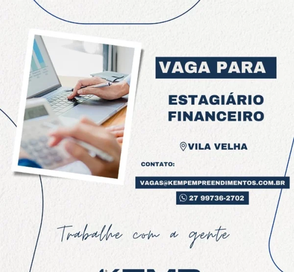  Kemp contrata Estagiário Financeiro