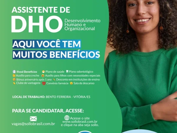 Sollo Brasil contrata Assistente de DHO