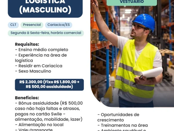 AUXILIAR DE LOGÍSTICA (MASCULINO)