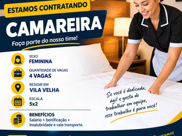 HOTEL CONTRATA CAMAREIRA