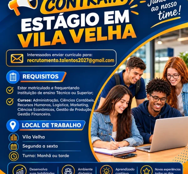 Vaga de Estágio em Vila Velha