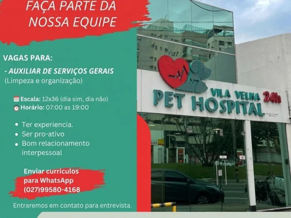 AUXILIAR DE SERVIÇOS GERAIS (Limpe e organização)