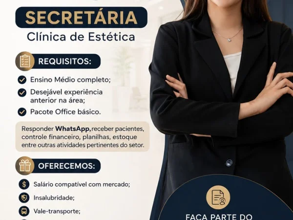 VAGA PARA SECRETÁRIA