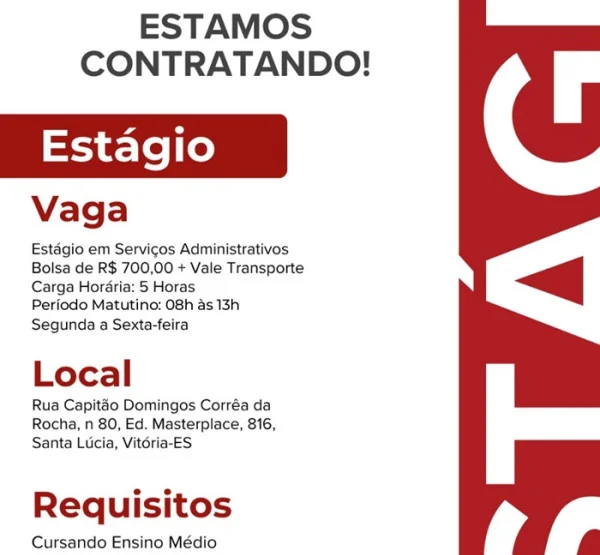 ESTÁGIO EM SERVIÇOS ADMINISTRATIVOS