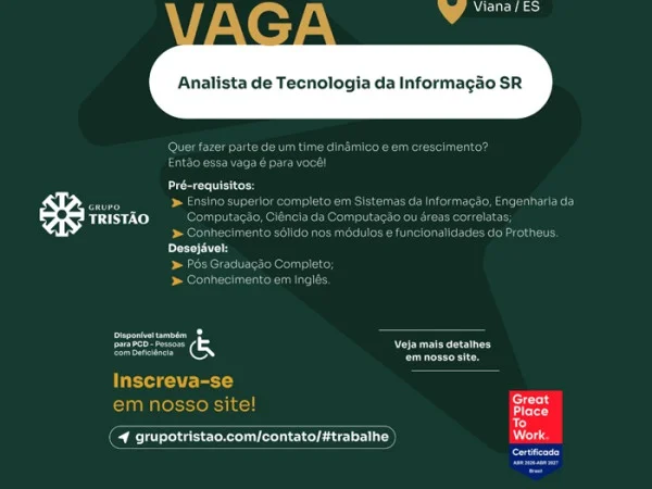 ANALISTA DE TECNOLOGIA DA INFORMAÇÃO SR