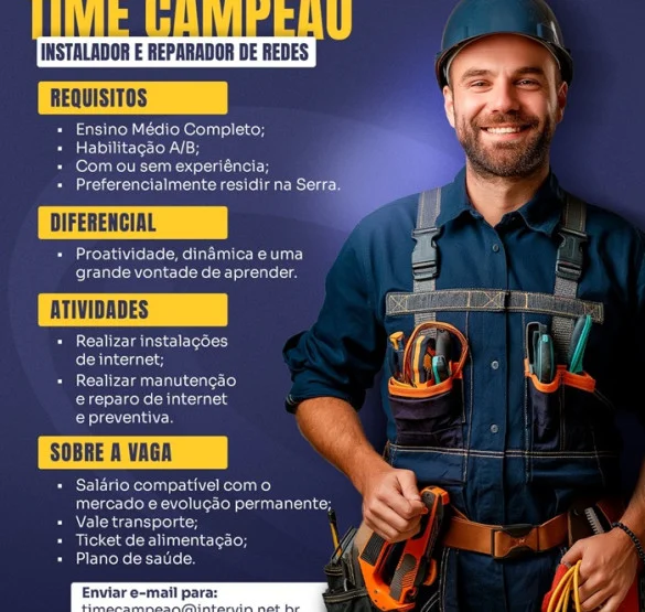 INSTALADOR E REPARADOR DE REDES
