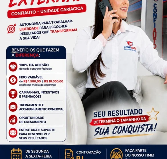 Vaga para Consultor(a) de Vendas Externas