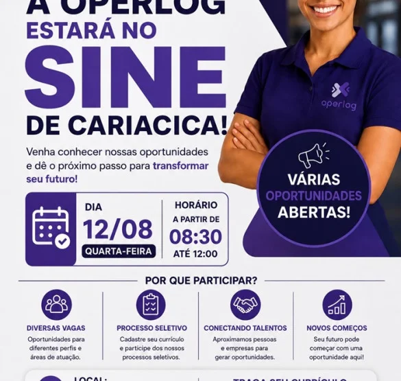 A OPERLOG ESTARÁ NO SINE DE CARIACICA!
