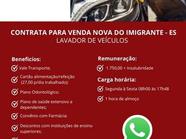FIAT PODIUM CONTRATA LAVADOR DE VEÍCULOS