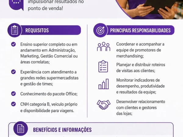 COORDENADOR(A) DE MERCHANDISING