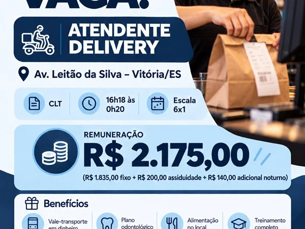 Sushi Rão Vix - Atendente Delivery Noite