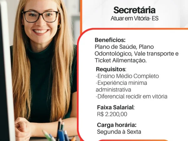 Vaga para Secretária