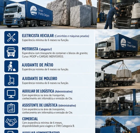 GRUPO PORTO SEGURO ABRE VAGAS DE EMPREGO