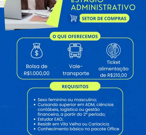 ESTÁGIO ADMINISTRATIVO | SETOR DE COMPRAS