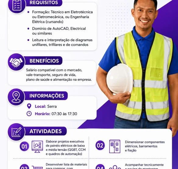 VAGA PARA PROJETISTA