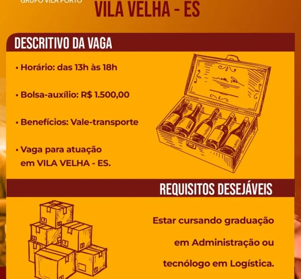 Grupo Vila Porto abre Vaga de Estágio – Comercial e Operações