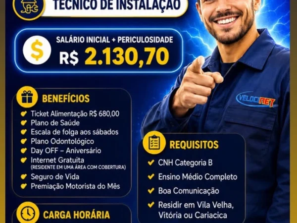 TÉCNICO DE INSTALAÇÃO