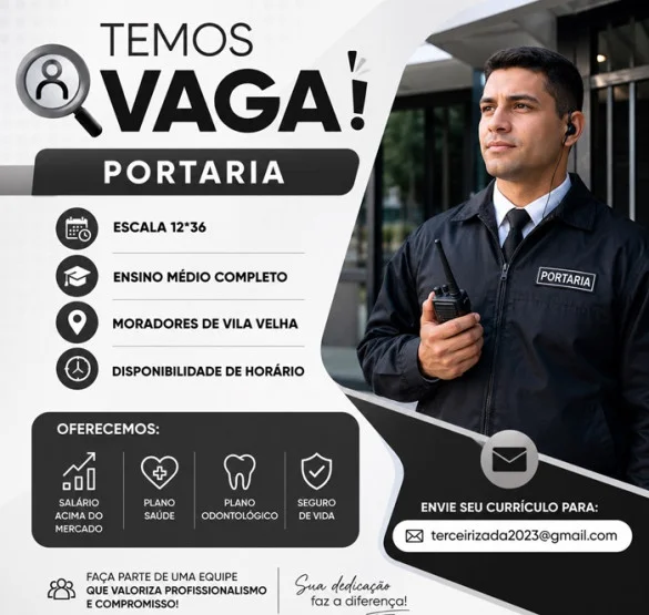 VAGA PARA PORTARIA