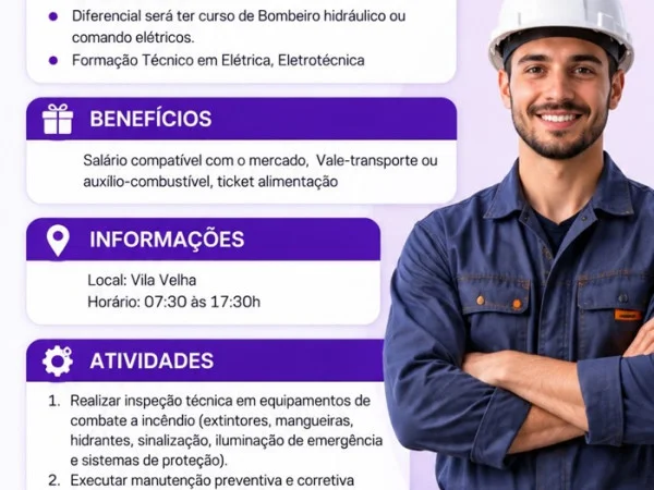 Vaga para Técnico em Manutenção