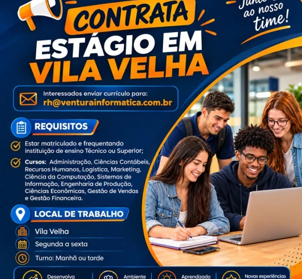 Vaga de Estágio em Vila Velha