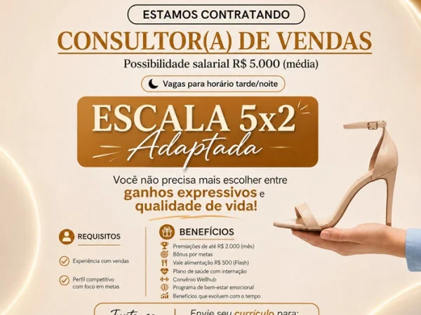 CONSTANCE SHOPPING VILA VELHA CONTRATA CONSULTOR(A) DE VENDAS