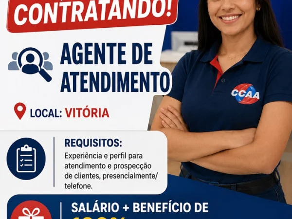 CCAA CONTRATA AGENTE DE ATENDIMENTO