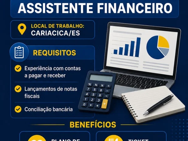 VAGA DE ASSISTENTE FINANCEIRO