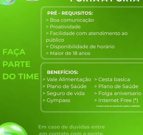 Grupo Conect Já contrata Vendedor(a) Externo